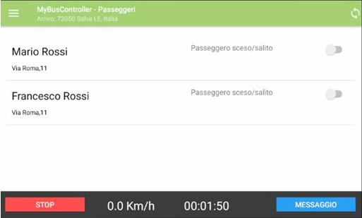 07 Passeggeri 22 // 32 PASSEGGERI Dal menu principale di navigazione è possibile accedere al sottomenu Passeggeri.