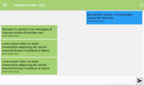 08 Chat 24 // 32 CHAT Dal menu principale di navigazione è possibile accedere al sottomenu Chat. Cliccando sulla voce Chat, l utente accederà alla sezione relativa alla chat.