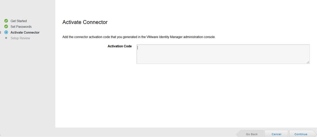 Verrà visualizzato il messaggio Configurazione completata che indica che il connettore è stato attivato correttamente. L'installazione di VMware Identity Manager Connector è stata completata.