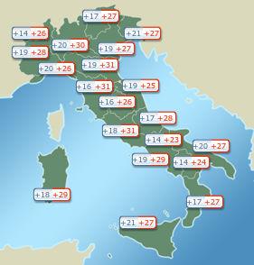 nuvolosità fino al 08/07/2017 I dati