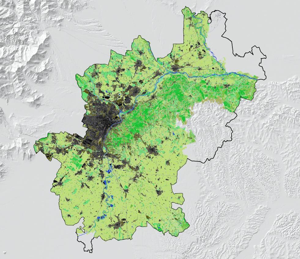 Carta degli Habitat La carta degli Habitat della provincia di Torino è stata realizzata dall ARPA Piemonte