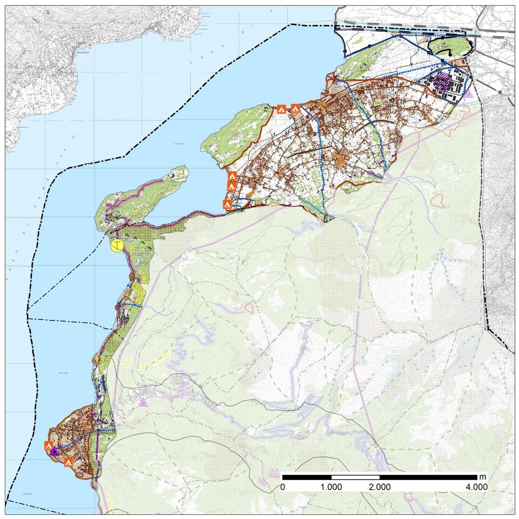 Scenario 9C Il rischio di degrado paesaggistico fenomeni puntuali Individuazione dei processi di degrado in essere e potenziali Degrado in essere 1.