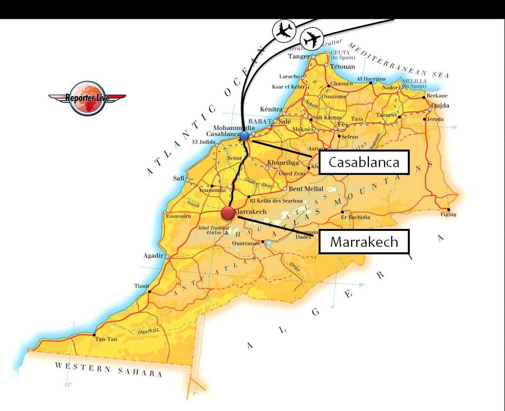 Tour Map Informazioni per il Viaggio PASSAPORTO: Per entrare in Marocco i cittadini italiani non hanno bisogno di un visto turistico per soggiorni inferiori ai 90 giorni.