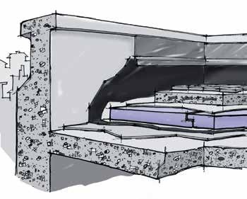 X-FOAM HBT posa in opera Sulla soletta, che costituisce il piano del tetto, si costruisce una cappa in malta leggera che abbia una pendenza minima dell 1.