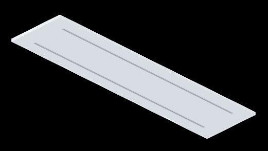 Sorgenti LED CRI>90 neutral white (4000K) ad altissima efficienza. Emissione diretta.