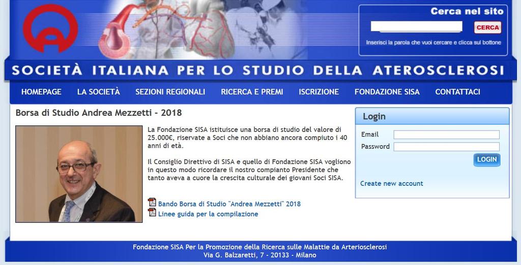 Linee guida per la compilazione della Borsa di Studio Andrea Mezzetti 2018 Versione 1.