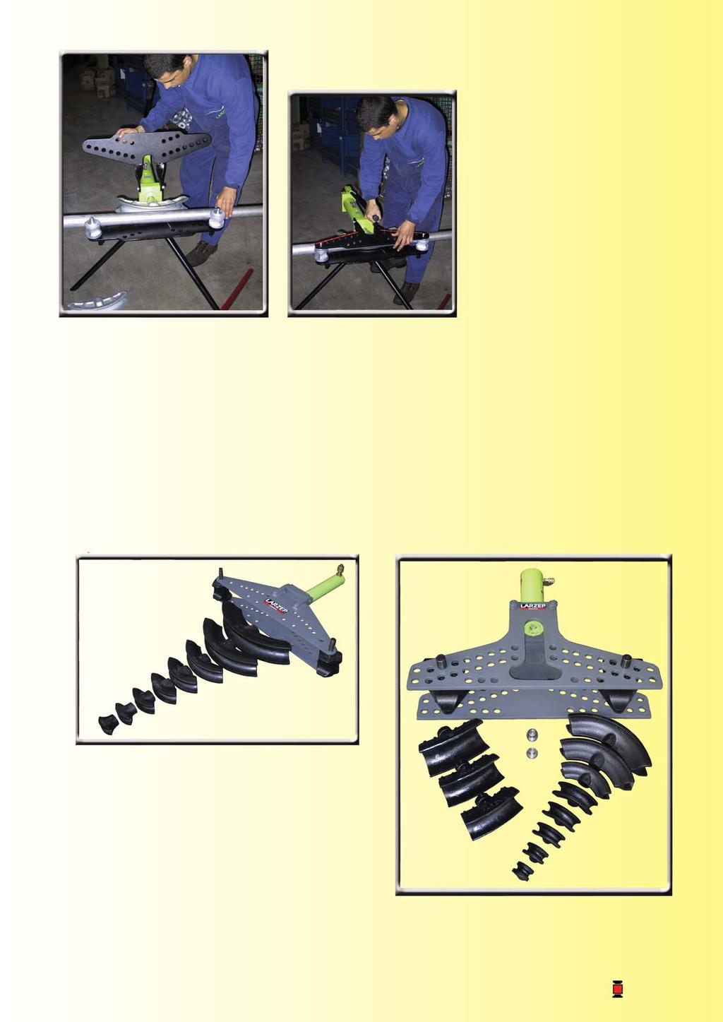 CURVTUBI V VB VC VZ Diametro tubo Tipo di pompa Cilindro Corsa Piedistallo Cassa Peso modulare manuale elettrica ad aria * Kg.