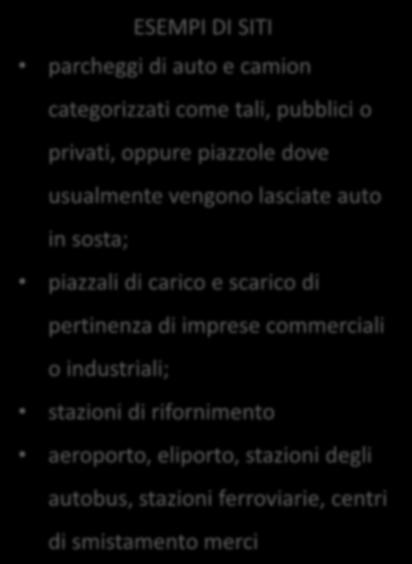 scarico di pertinenza di imprese commerciali o industriali; stazioni di rifornimento