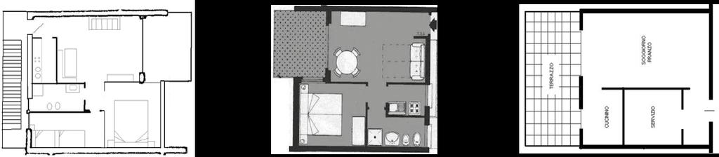 Appartamento per 4-6 persone: soggiorno-pranzo con divano letto e nicchia cucina, 1 camera matrimoniale, 1 camera a due letti (castello), bagno con doccia, lavabo, wc e bidet. Terrazzo esterno. Tv.