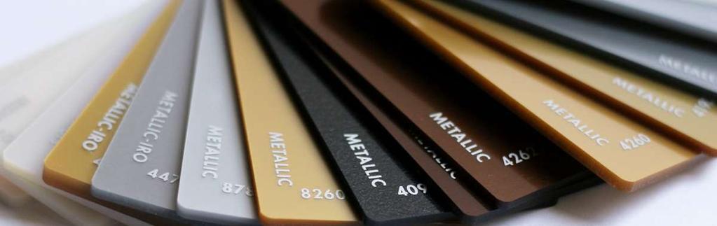 Lastre Acriliche Colate Speciali METALLIC (LASTRE METALLIZZATE DAL COD. 4084 AL COD. 4285) SP.