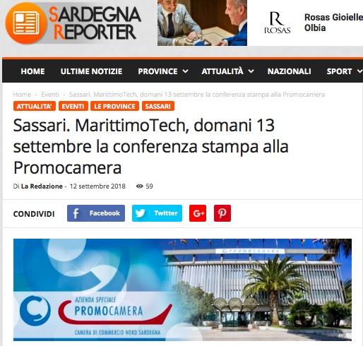 WEB Sardegnareporter.it del 12 settembre https://sardegnareporter.