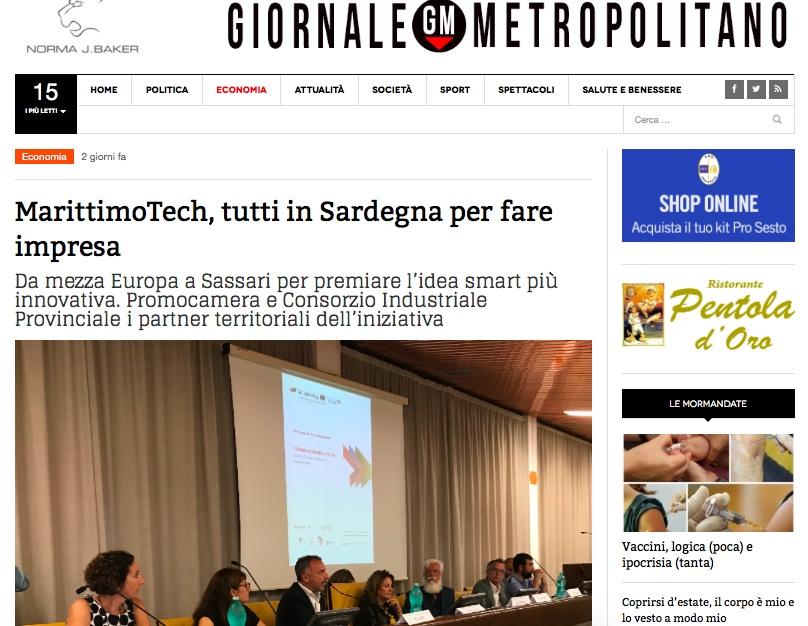 Giornalemetropolitano.it del 13 settembre http://www.