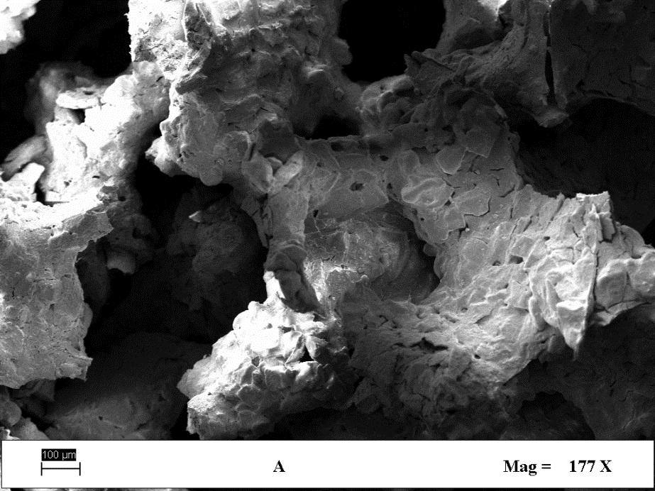 da pori di circa 2 mm e nel secondo caso da pori dell ordine di 100-200 micron.