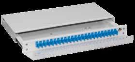 COMPONENTI PER LA DISTRIBUZIONE OTTICA CARATTERISTICHE GENERALI La linea Perlas risulta l ultima serie di patch panel ottici di casa 4EMME.