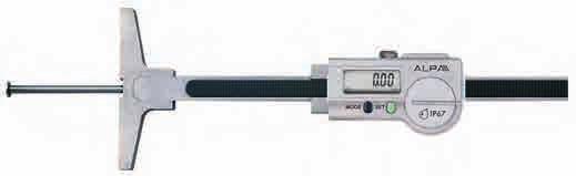 IP67 Preset digital depth caliper Resolution 0.01. Digital depth with pushing tip.