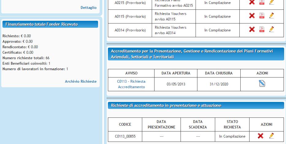 Attenzione: in testa alla pagina verrà segnalato l eventuale mancato inserimento di tutti