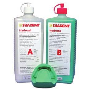 Hydrosil 1 : 1 Nuovo tipo di silicone per duplicazione ad addizione. Grazie ad una nuova formula, il primo silicone con caratteristiche idrofile.