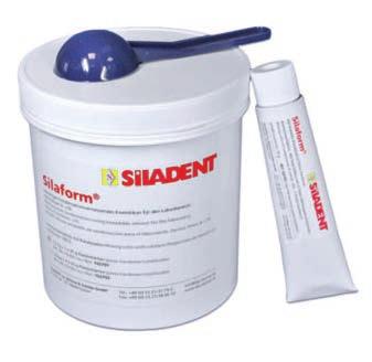 Prodotti speciali Silaform Silicone malleabile a due componenti, a reazione per condensazione, a base di pasta indurente.