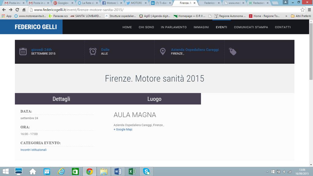Federico Gelli http://www.federicogelli.it/event/firenze- motore- sanita- 2015/ Firenze.