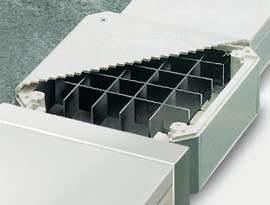 Scatole di derivazione portautenze. Junction and socket boxes. LDSD/LDSD75 Colore Dimensioni mm H canale Imballo pz. Colour Dimensions mm H duct Packing pcs.
