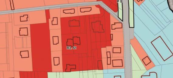 Estratto ridotto elaborati urbanistici a cura dell Arch. G. Paglia Tav.2 Sud Sviluppi del piano 2.1.49 Area R3.