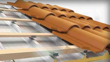 Il tetto diventa una piattaforma tecnica, pedonabile in sicurezza, con un ottimo isolamento termico, sulla quale il cliente potrà installare un secondo strato sulla base
