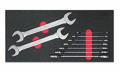 Modulo 9 chiavi fisse a due bocche Module 9 double open ended wrenches TF/A 398 90 25 074 Mis. Pz.
