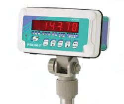 WDESKL/R INDICATORI DI PESO IP67 IP67 WEIGHT INDICATORS Domanda brevetto depositata Patent pending A richiesta: Modulo Wifi On request: Wifi Module WDESKLB Base display LCD / Base LCD display.