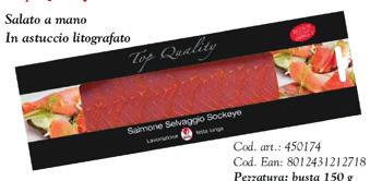 Selezione Top Quality Salmone Selvaggio Sockeye 150 g Fetta