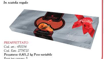 Ean: 8022813003308 Pezzatura: busta 200 g Salmone Scozzese Affumicato Chinook