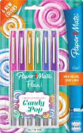 Salted Caramel, 6 Gummy Green, 6 Blue Cotton Candy, 6 Grape Gumdrop FLAIR /NYLON versione CANDY POP in Blister set 6 colori :