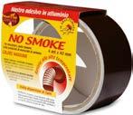 8033401 06299 7 Argento Bianco Marrone NO SMOKE NASTRO ADESIVO IN ALLUMINIO Resiste alle alte temperature. Evita le dispersioni di fumi. Ideale per bruciatori, canne fumarie.