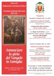 Convegno diocesano e lettera pastorale del Vescovo Domenico Cornacchia [vc_row][vc_column][vc_column_text] L anno pastorale 2016-2017 prende avvio con il Convegno diocesano che si svolgerà nei giorni