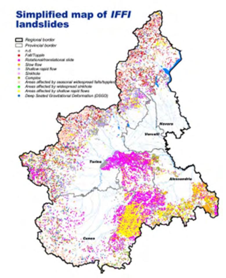 SIFRAP - Sistema Informativo Frane in Piemonte Integrazione della rete con il quadro del dissesto Arpa Piemonte, continua ad alimentare e sviluppare l'inventario mediante: Evoluzione della base dati;