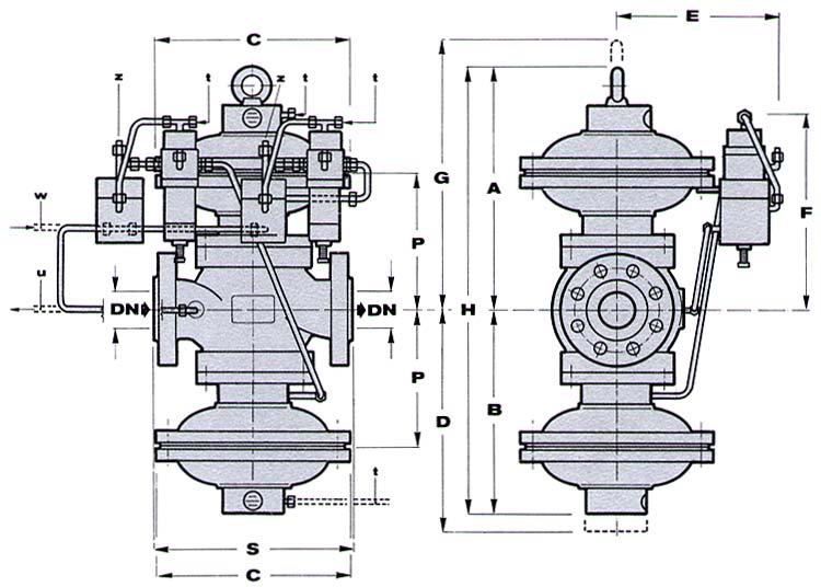 TECHNICAL MANUAL REFLUX 819 INGOMBRI E DIMENSIONI - OVERALL DIMENSIONS in mm 3L.P. GAS s.r.l.