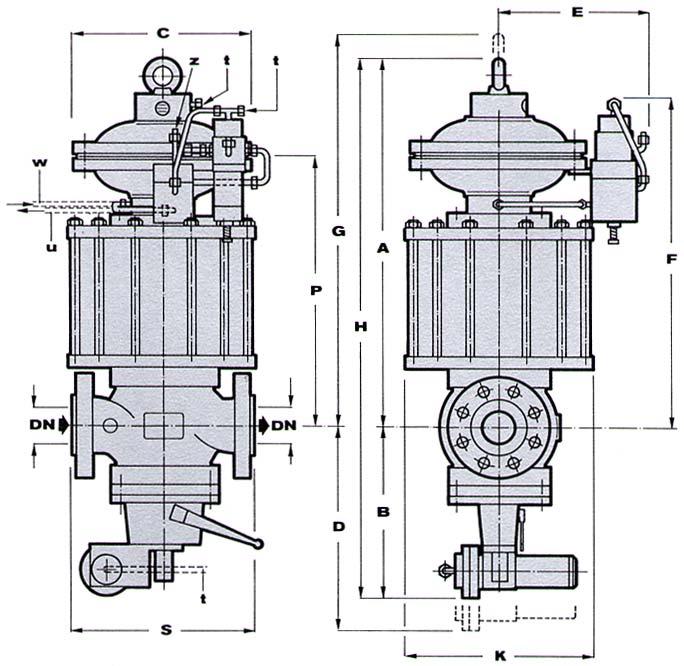 TECHNICAL MANUAL REFLUX 819 INGOMBRI E DIMENSIONI - OVERALL DIMENSIONS in mm 3L.P. GAS s.r.l.