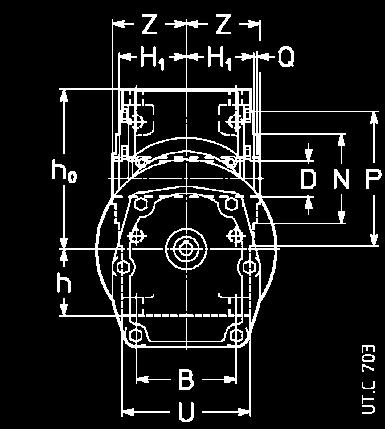 ..  Final gear reducer size 100.