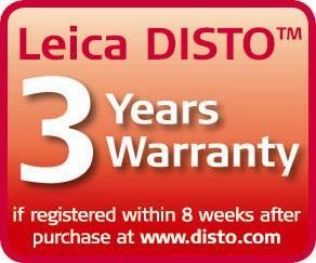 DASS / Garanzia Servizio Clienti amichevole prima di tutto 3 anni di garanzia se registrate il vostro prodotto entro 8 settimane dall'acquisto su www.disto.