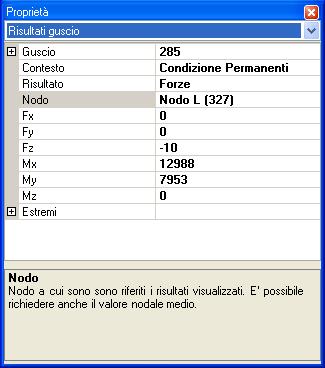 11 Lastra rettangolare appoggiata al contorno SismiCad 11.7 Validazione nodo 327 286 285 Interrogando queste due shell si possono ricavare i momenti M x 327 (shell=285) e M x 327 (shell=286).