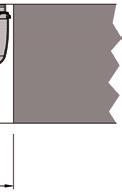 laterale 50 1,6 1,5 50 Flatline - 0,8 70 2,0 1,8 100 2,0 1,8 Carrotaggio DN a