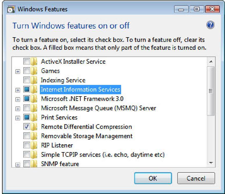 Fare clic su Continua se viene chiesto il permesso. Passo 7 Viene aperta la finestra "Funzionalità Windows".