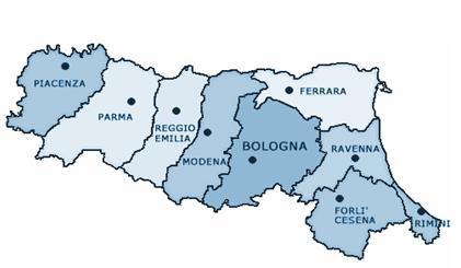 esempio della regione Emilia Romagna Min