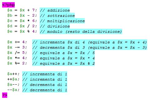 rimuovere elementi di un vettore Principali funzioni per gli array Espressioni e