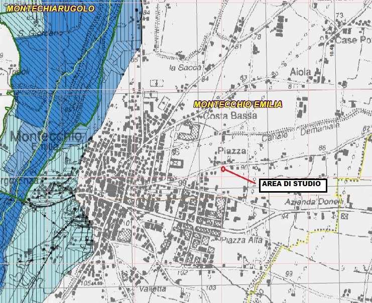 Con riferimento alla Mappa della pericolosità e degli elementi potenzialmente esposti si evidenzia che l area in studio viene classificata nei seguenti scenari di pericolosità : Ambito di