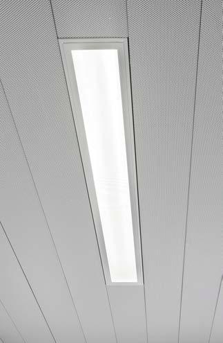 SOFFITTO E PARETE Sistema radiante a soffitto metallico