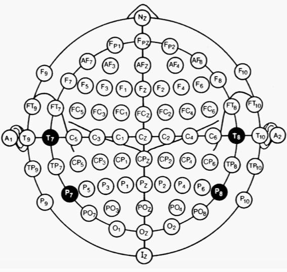 Hans Berger, 1924: EEG a 2 elettrodi SI 10-20 a