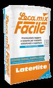 veloce asciugatura; Lecamix Forte, a ritiro e asciugatura controllati; Lecamix Facile, versatile per interni ed esterni. Fast Forte Facile Densità Kg/m 3 1.200 1.