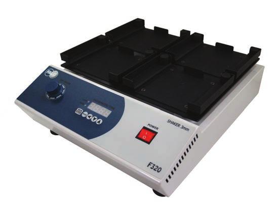 Scuotitori Serie F320 Scuotitore per piastre micro plates Piattaforma standard per 4 micro plates Possono essere utilizzate: deep well plates ED display (si