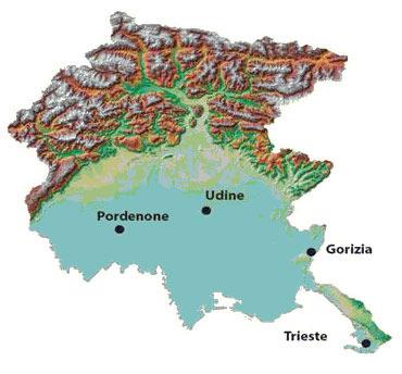 La realtà geografica e demografica Province Comuni Popolazione residente Superficie in Kmq Udine 137 518.840 4.