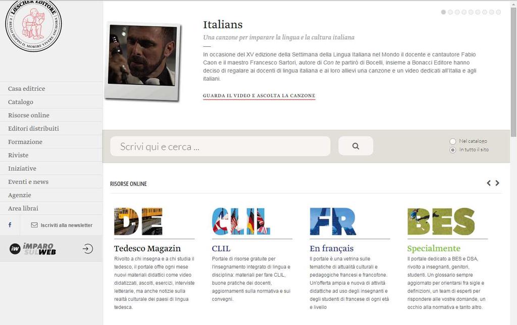 imparosulweb è un portale facile da utilizzare che arricchisce la didattica con materiali per studenti e per docenti.